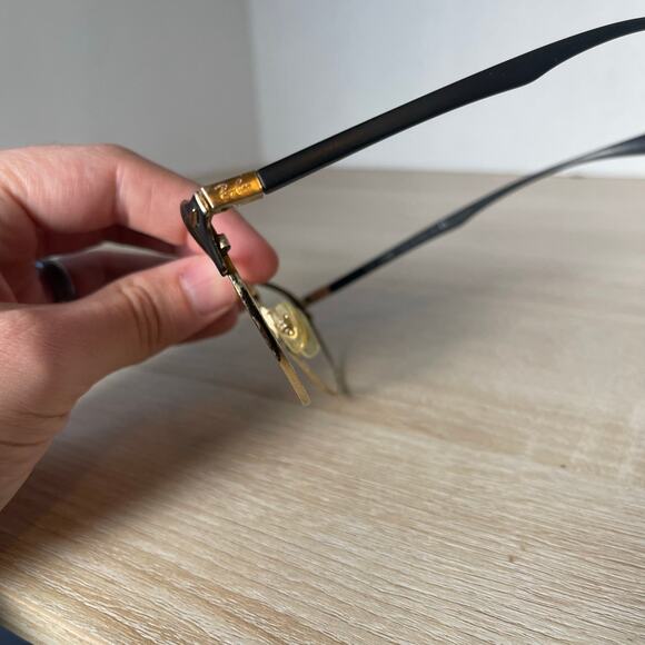 Ray-Ban RB3596 9076/71 Sunglasses Black Gold Frames Only READ 54-19-145 Italy - Picture 4 of 14